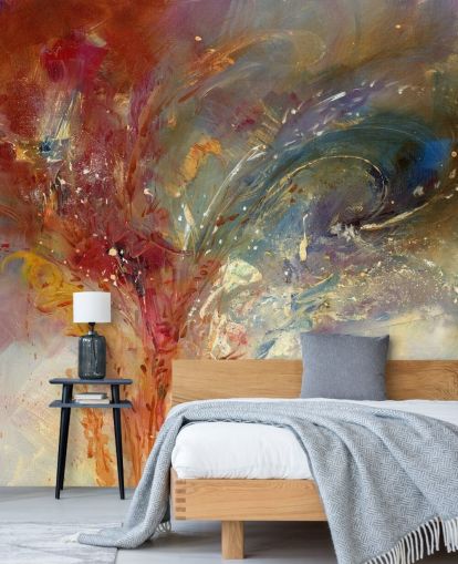 Maßloses blaues Wandbild Maßloses blaues Wandbild