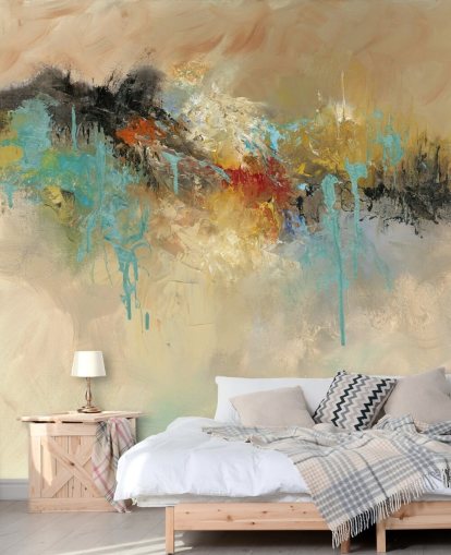 papier peint mural abstrait rouge personnalisable appelé Red Earth par Anne Farrall Doyle pour les chambres papier peint mural abstrait rouge personnalisable appelé Red Earth par Anne Farrall Doyle pour les chambres