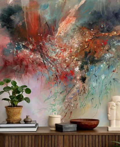 Buntes personalisierbares abstraktes Wandbild namens Spirit of Autumn von Anne Farrall Doyle für Schlafzimmer und Wohnzimmer Buntes personalisierbares abstraktes Wandbild namens Spirit of Autumn von Anne Farrall Doyle für Schlafzimmer und Wohnzimmer