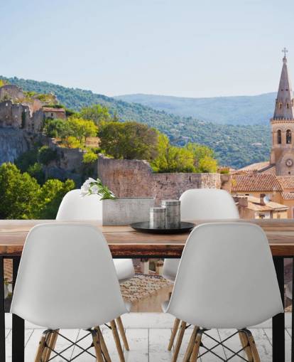 Provence - Udsigt over Saint Saturnin les d Apt Provence Wallpaper Provence - Udsigt over Saint Saturnin les d Apt Provence Wallpaper