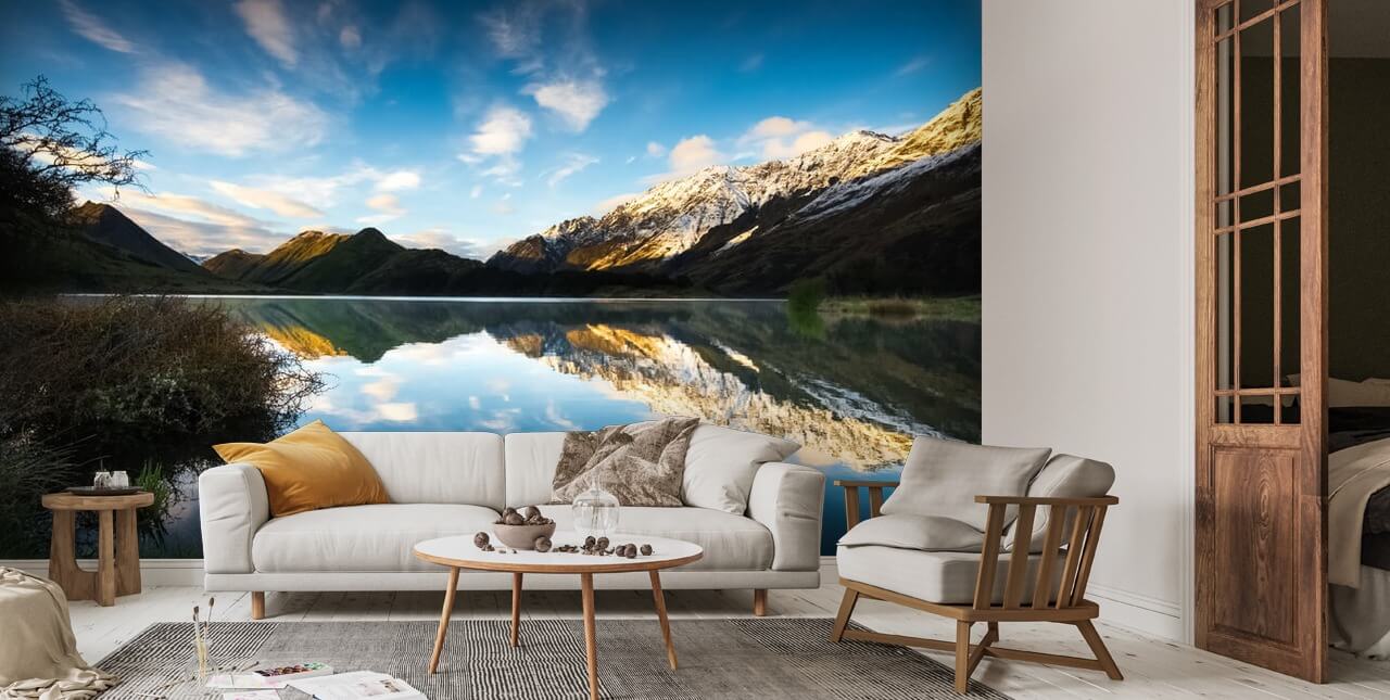 Moke Lake Sunrise Wallpaper Mural | Wallsauce US