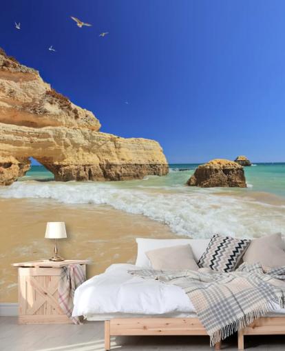 Rocky Algarve Beach Wallpaper Rocky Algarve Beach Wallpaper