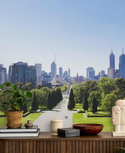 vista de melbourne desde melbourne gardens fondo de pantalla vista de melbourne desde melbourne gardens fondo de pantalla