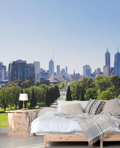 udsigt over melbourne fra melbourne haver tapet udsigt over melbourne fra melbourne haver tapet