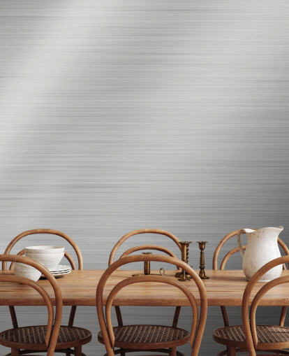 Papel de parede Silver Steel Shine Papel de parede Silver Steel Shine