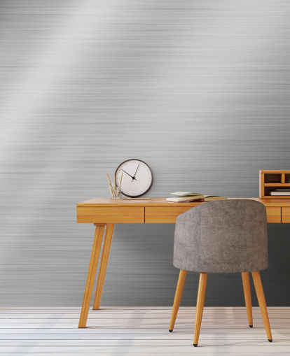 Silver Steel Shine Wallpaper Mural Silver Steel Shine Wallpaper Mural