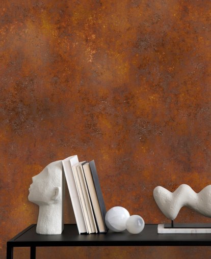 orange copper customizable metal wallpaper called Rust Effect for kitchens orange copper customizable metal wallpaper called Rust Effect for kitchens