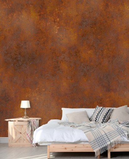 papier peint en métal personnalisable en cuivre orange appelé Rust Effect pour cuisines papier peint en métal personnalisable en cuivre orange appelé Rust Effect pour cuisines