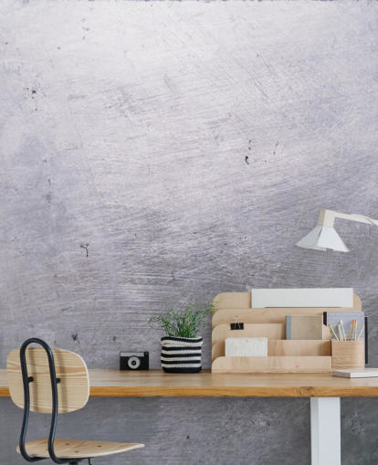 Papier peint en métal argenté Papier peint en métal argenté