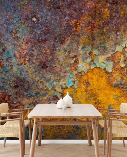 papier peint mural personnalisable en cuivre orange appelé Core of Corrosion pour les cuisines et les salons papier peint mural personnalisable en cuivre orange appelé Core of Corrosion pour les cuisines et les salons