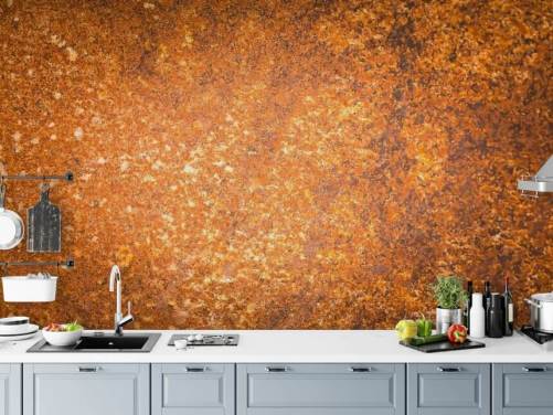 Tapeten-Wandbild mit Kupferoberflächenstruktur namens Rust Surface für Wohnzimmer und Küchen
