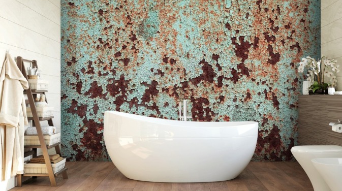 Corroded Copper Metal Wallpaper