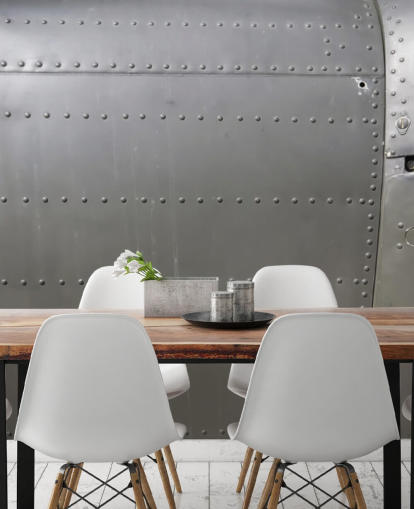 dubbade metall sidan av fordonet väggmålning dubbade metall sidan av fordonet väggmålning