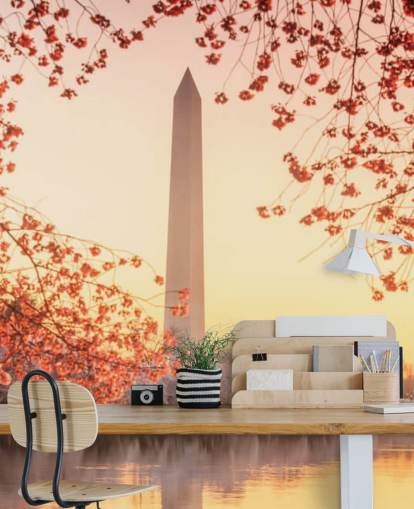 Das Washington Monument und die Kirschblüte Fototapete Das Washington Monument und die Kirschblüte Fototapete