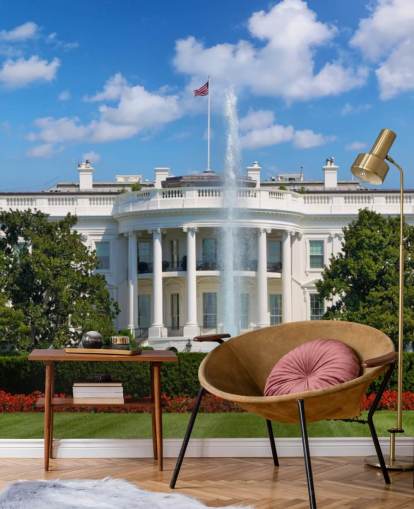 the white house with fountain outside wallpaper the white house with fountain outside wallpaper