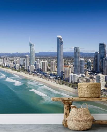 longo trecho de praia ao lado do papel de parede da cidade longo trecho de praia ao lado do papel de parede da cidade