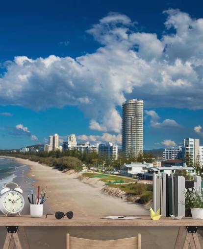 Burleigh päät ranta, Kultarannikko, Australia tapetti Burleigh päät ranta, Kultarannikko, Australia tapetti