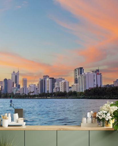 Skyline von Perth bei Sonnenuntergang Skyline von Perth bei Sonnenuntergang