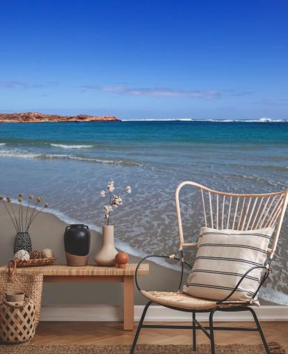 Clear Blue Vast Beach Wall Mural Clear Blue Vast Beach Wall Mural