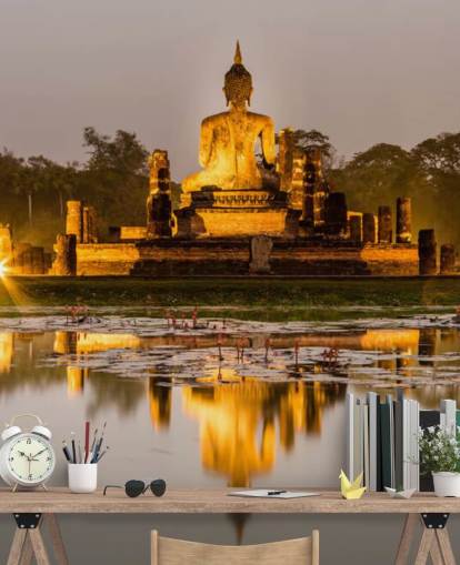 beautiful custom thailand wallpaper mural called Sukhothai for bathrooms, spas and home offices beautiful custom thailand wallpaper mural called Sukhothai for bathrooms, spas and home offices