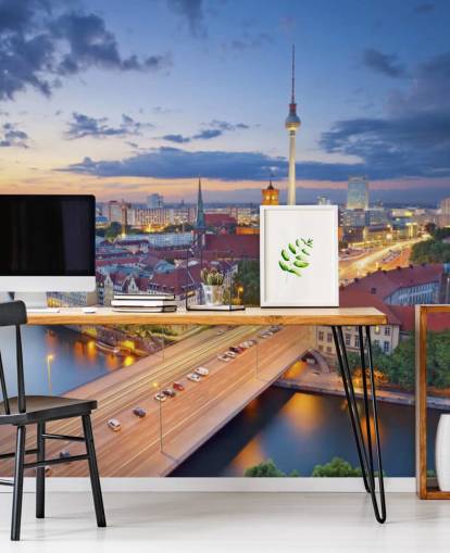 Berlin Kvelds skyline Berlin Evening Skyline Wallpaper Berlin Kvelds skyline Berlin Evening Skyline Wallpaper
