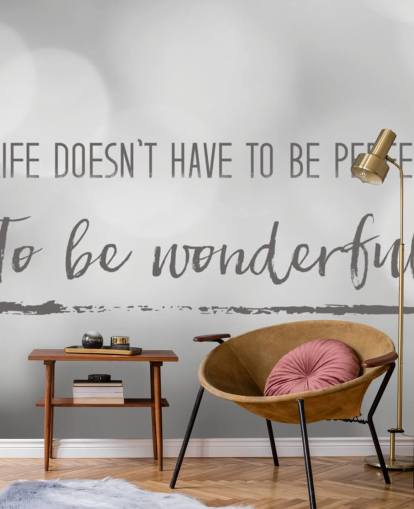 Decorazione murale con citazione sulla Decorazione murale con citazione sulla