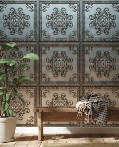 Decorative Tin Wallpaper Decorative Tin Wallpaper