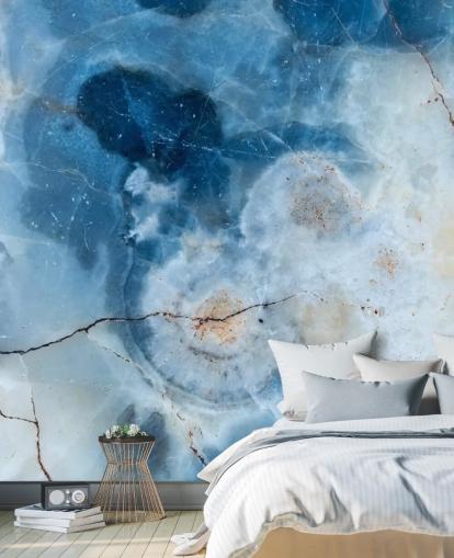 Blue Marble Geode Wallpaper Blue Marble Geode Wallpaper