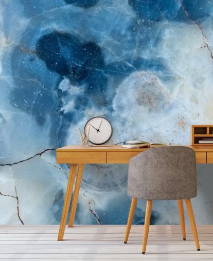 Papier peint Blue Marble Geode Papier peint Blue Marble Geode