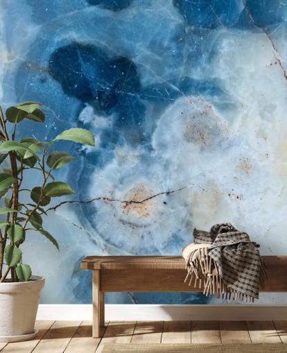 Sininen marmori Geode Taustakuva Sininen marmori Geode Taustakuva