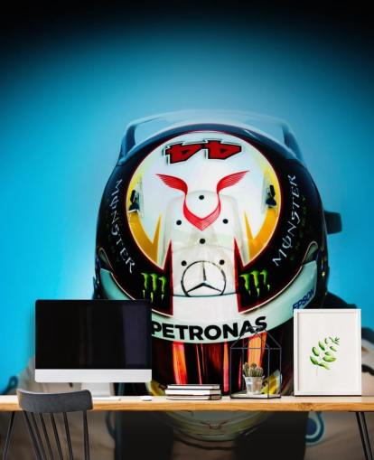Fond d'écran en gros plan de Lewis Hamilton avec casque Fond d'écran en gros plan de Lewis Hamilton avec casque