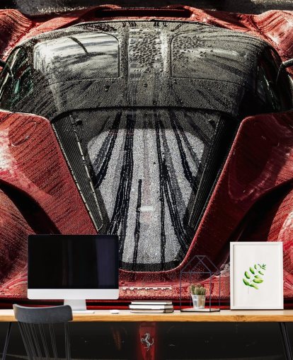 Punainen urheiluauto Taustakuva Punainen urheiluauto Taustakuva