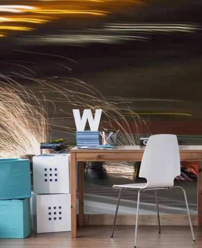 Papier Peint F1 Wheels on Fire Papier Peint F1 Wheels on Fire