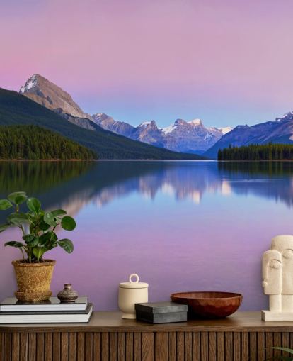 Panoramic Lake and Mountain View Wallpaper Panoramic Lake and Mountain View Wallpaper