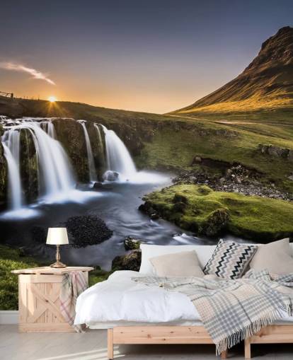 Cachoeira em Green Countryside Wallpaper Cachoeira em Green Countryside Wallpaper