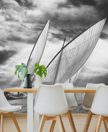 Black and White Boats Wallpaper Black and White Boats Wallpaper