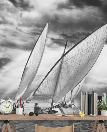 Black and White Boats Wallpaper Black and White Boats Wallpaper