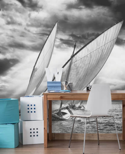 Sailboats and Light Boat Wallpaper Sailboats and Light Boat Wallpaper