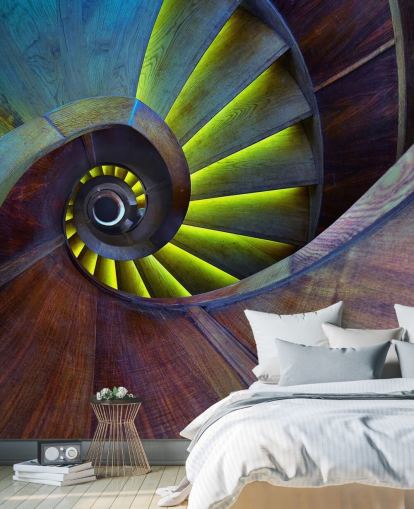 Virvlande trappor abstrakt Bakgrund Virvlande trappor abstrakt Bakgrund