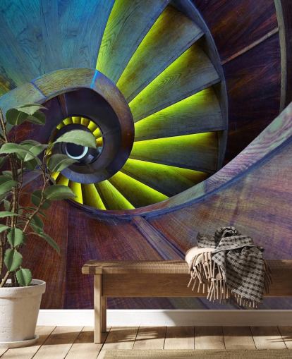 Swirling Stairs Abstract Wallpaper Swirling Stairs Abstract Wallpaper