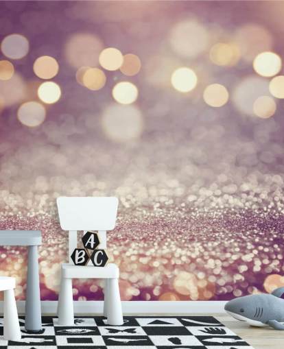 Lilla Regn Glitter Vægmaleri Lilla Regn Glitter Vægmaleri