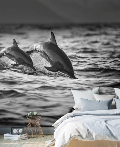 Papel de Parede de Golfinho Preto Papel de Parede de Golfinho Preto