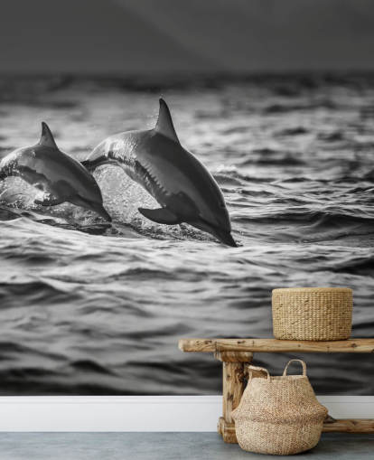 Papel de Parede de Golfinho Preto Papel de Parede de Golfinho Preto