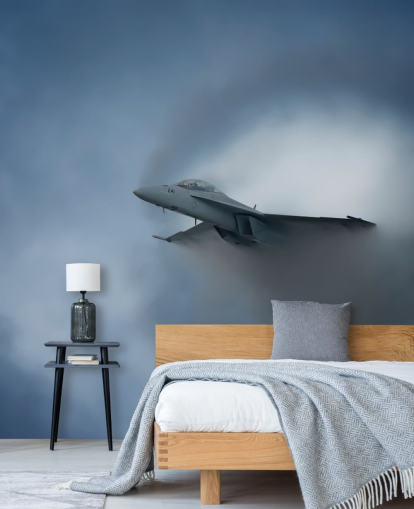 Fondo de pantalla de avión emergente de nube Fondo de pantalla de avión emergente de nube