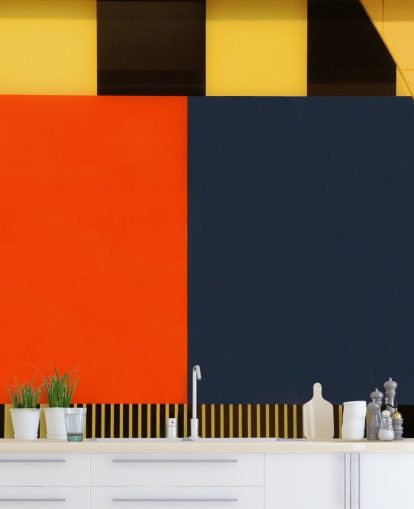 Autumn Retro Coloured Geometric Wallpaper Autumn Retro Coloured Geometric Wallpaper