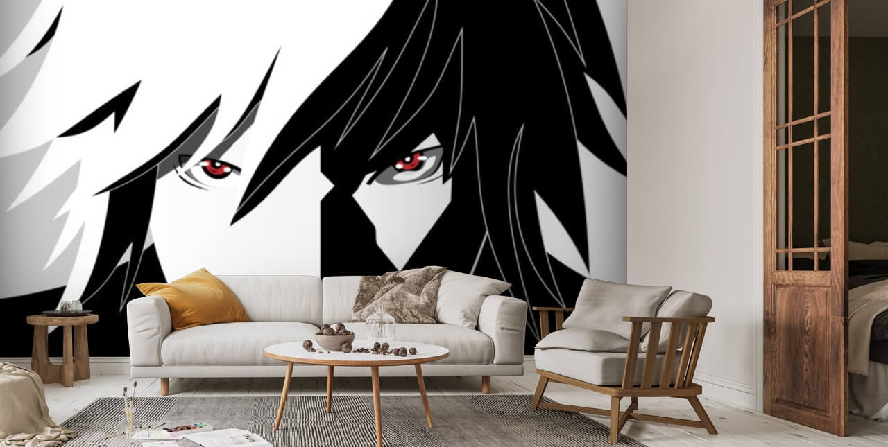 Black and White Anime Wallpaper | Wallsauce UK