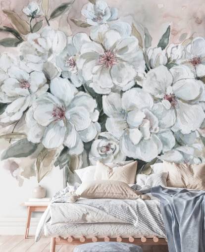 Blushing Bouquet Mural af Carol Robinson Blushing Bouquet Mural af Carol Robinson