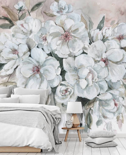 Blushing Bouquet Mural by Carol Robinson Blushing Bouquet Mural by Carol Robinson