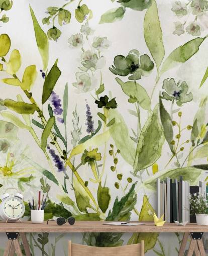 green customisable plant wallpaper mural called Olive Green Plants by Carol Robinson for kitchens green customisable plant wallpaper mural called Olive Green Plants by Carol Robinson for kitchens