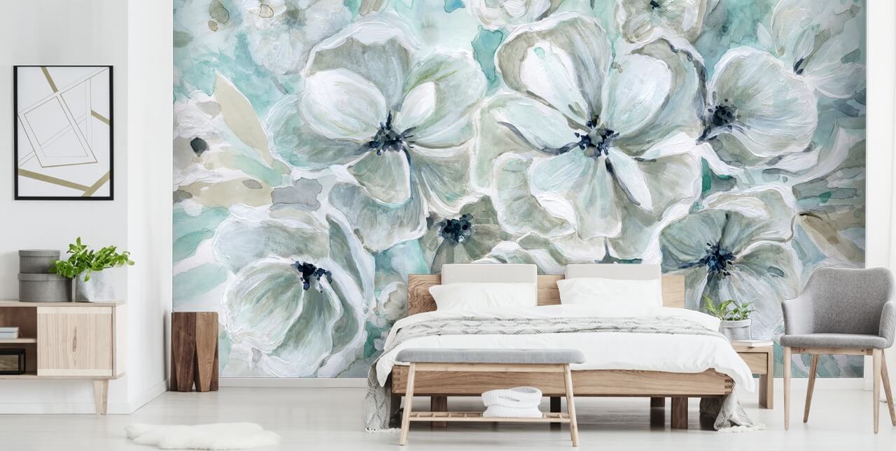 Papier peint Teal Harmony par Carol Robinson